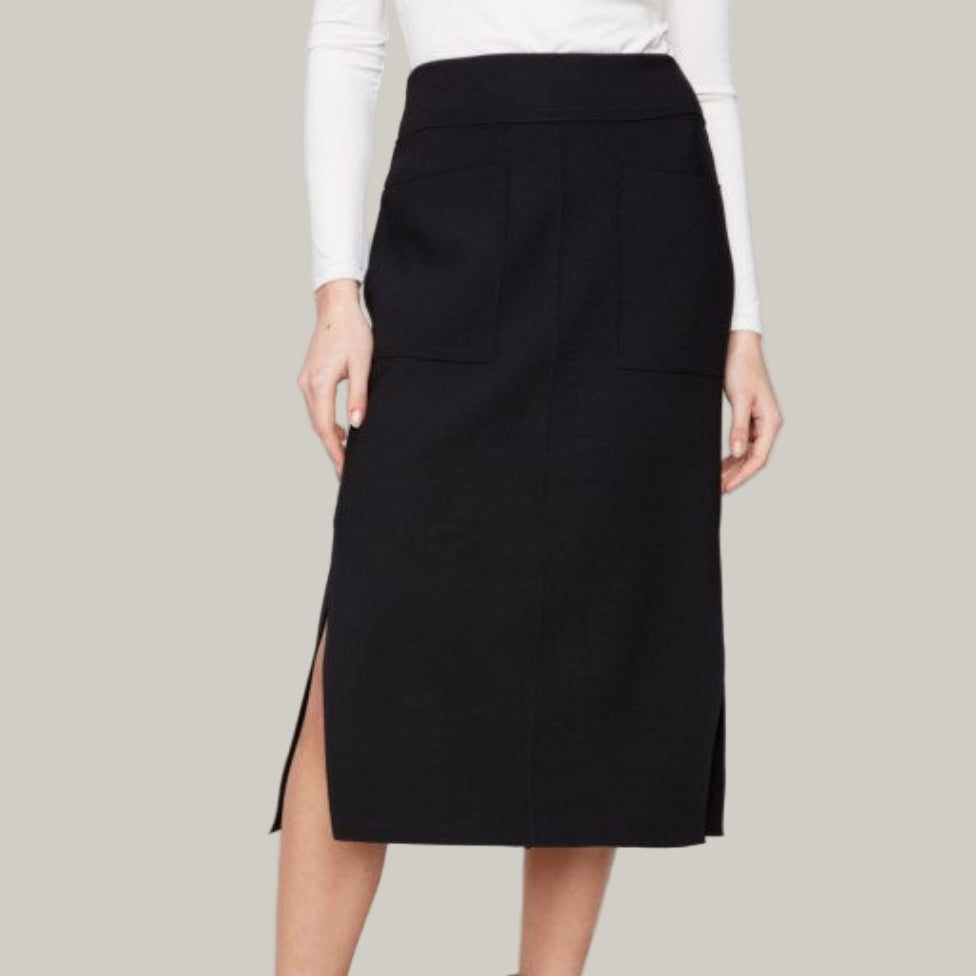 Charlie B - Gutsy Crepe Skirt With Patch Pockets