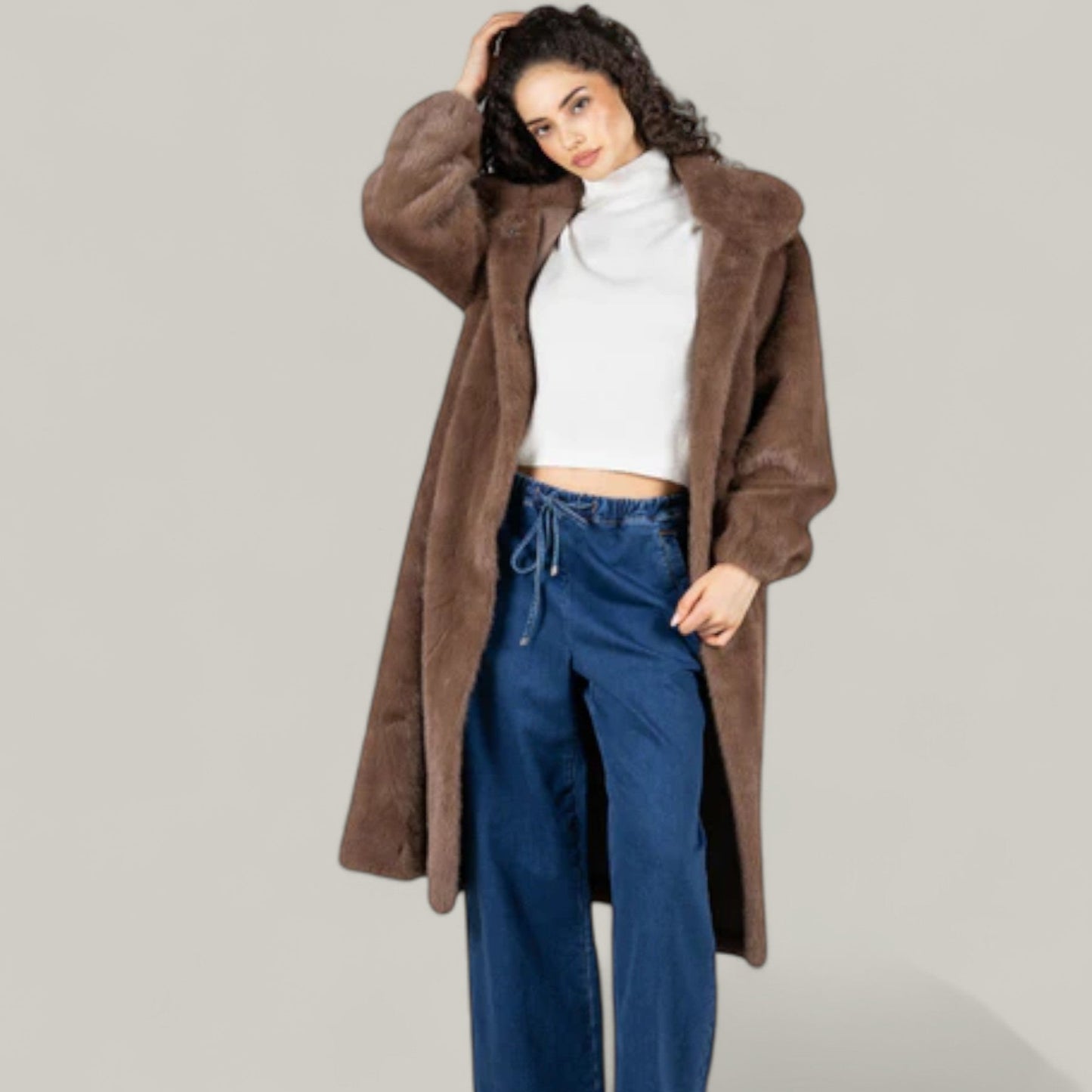 C'est Moi - Faux Fur Long Coat