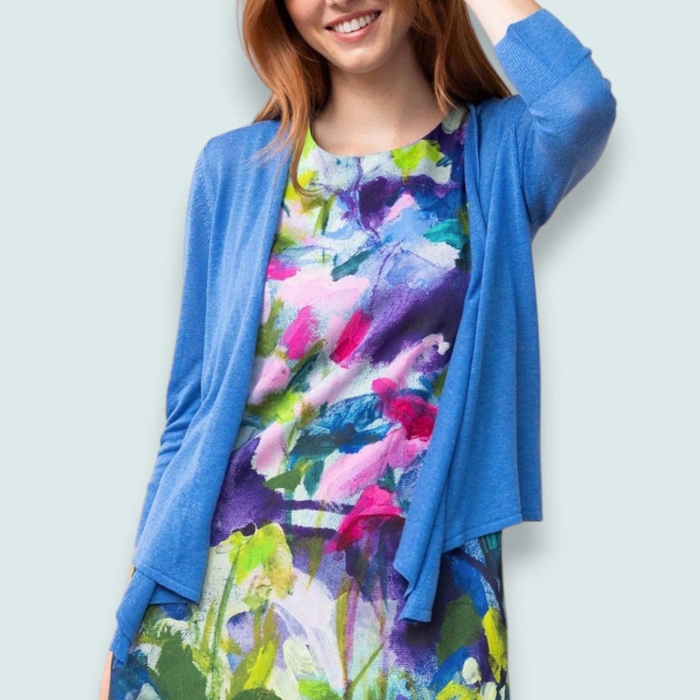 Claire Desjardins - Open-Front Lightweight Cardigan