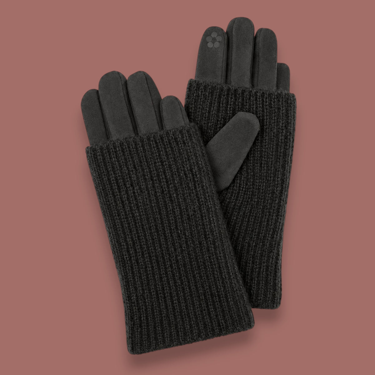 Caracol - Gloves With Ribbed Wrist Warmers