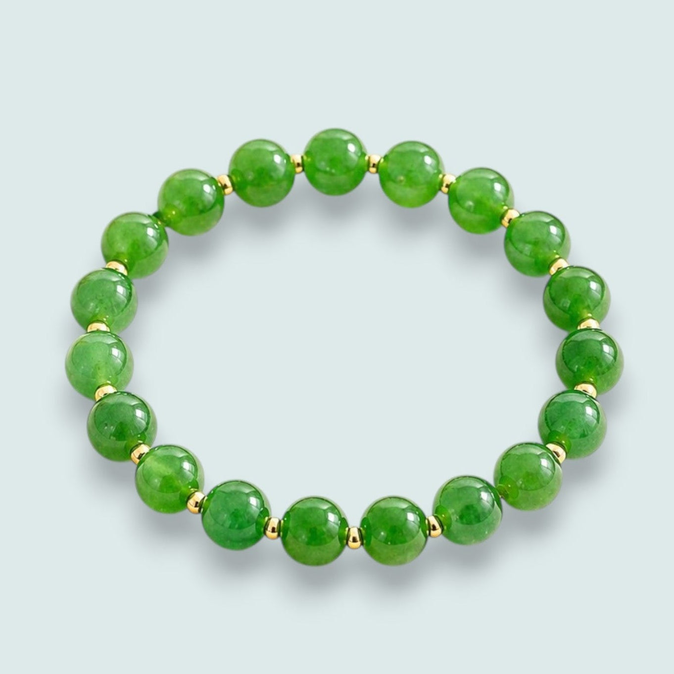 Audrey's - Emerald Tone Bead Bracelet