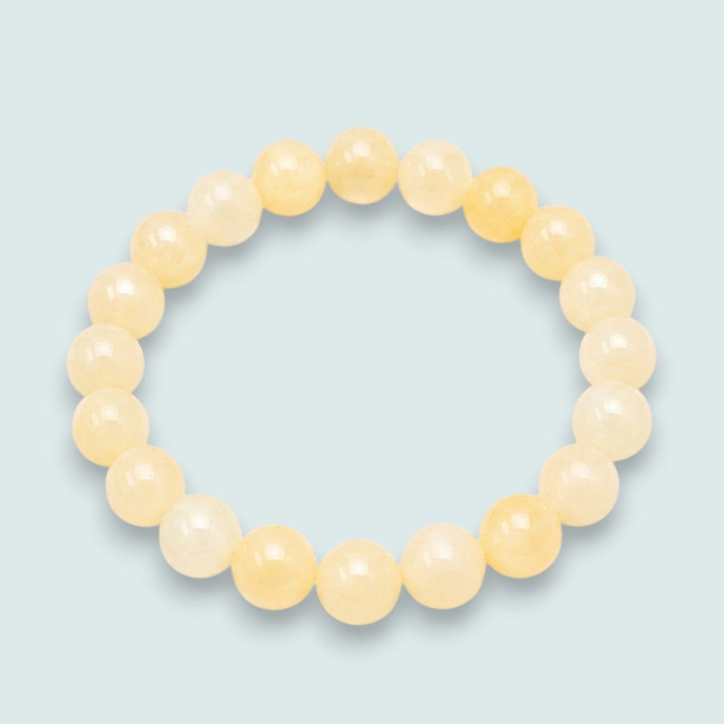 Audrey's - Soft Butter Yellow Bead Stretch Bracelet