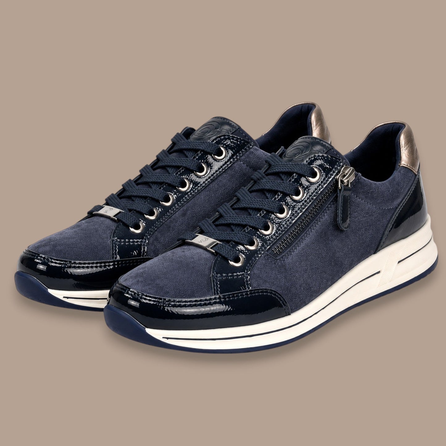 Ara - Patent Detail Casual Sneaker