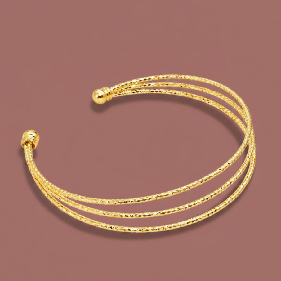 Jacqueline Kent - Textured Multi-Strand Cuff Bracelet