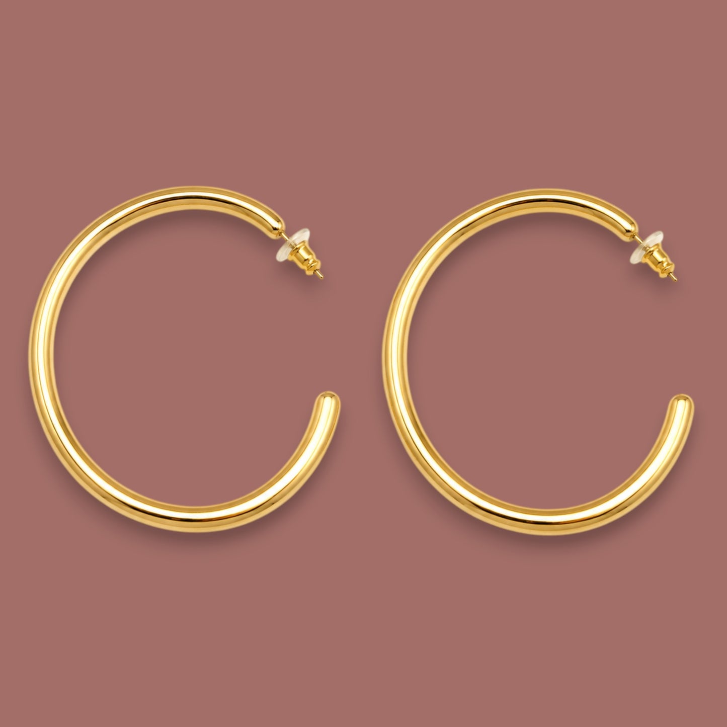 Audrey's - Polished Statement Hoop Earrings