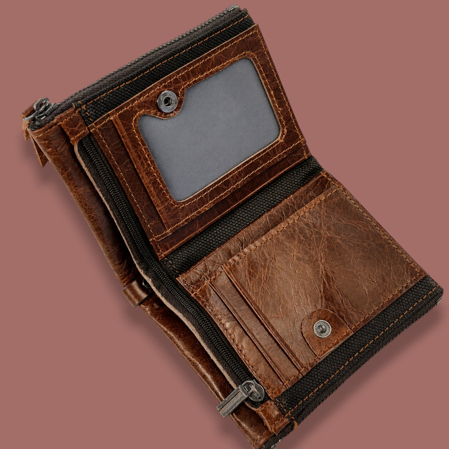 Armoir - Distressed Multi-Compartment Wallet