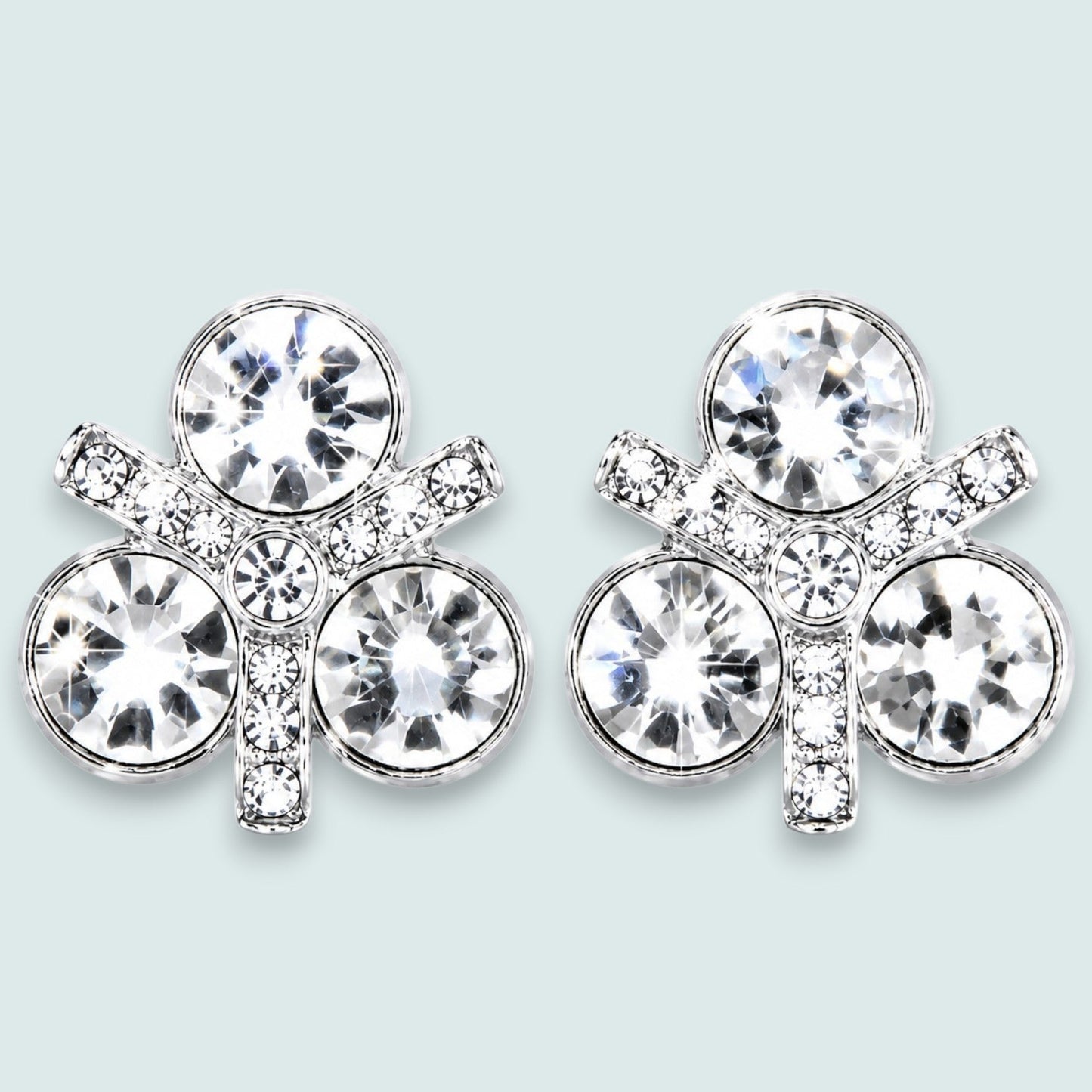 Audrey's - Crystal Cluster Rhinestone Stud Earrings
