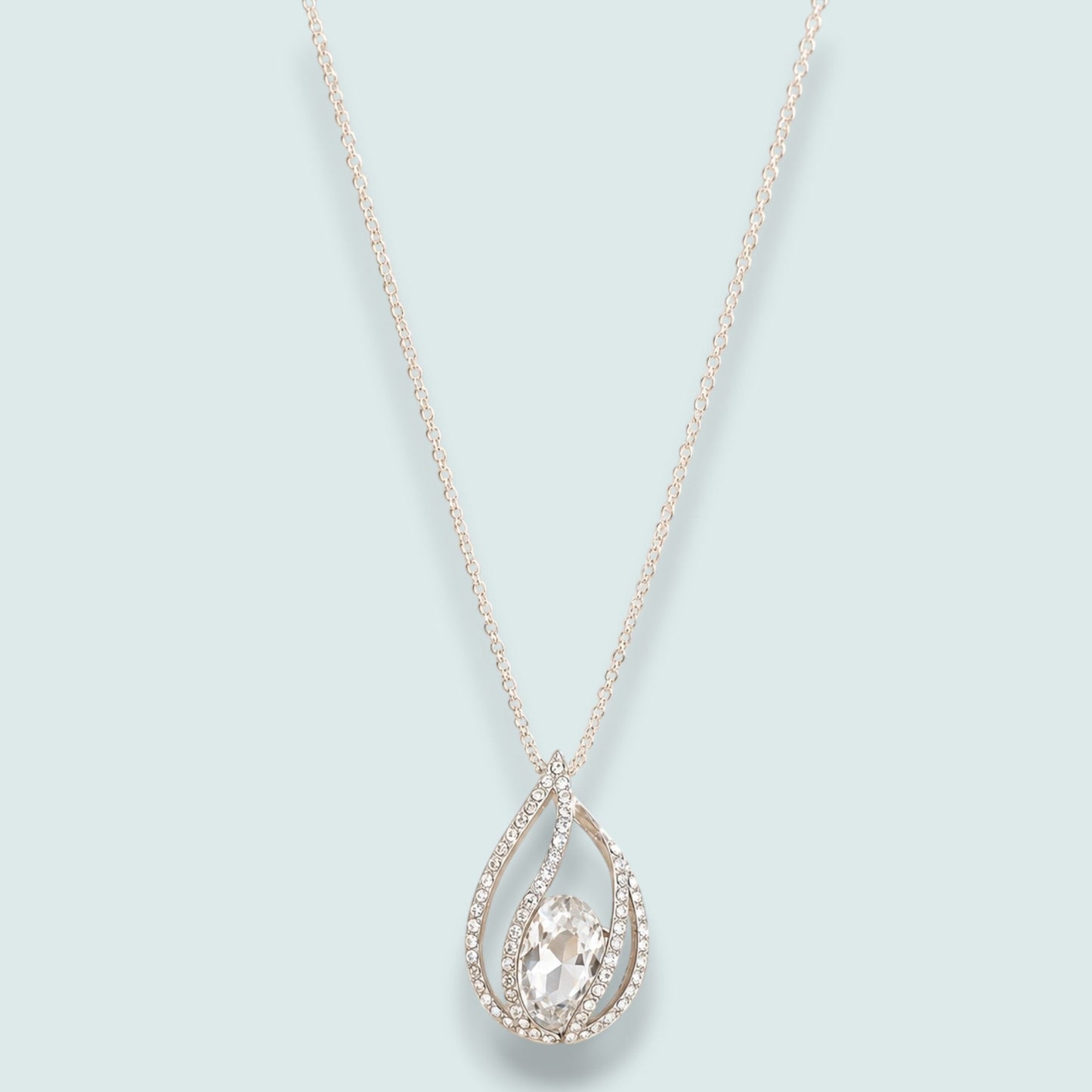 Audrey's - Crystal Teardrop Elegance Necklace
