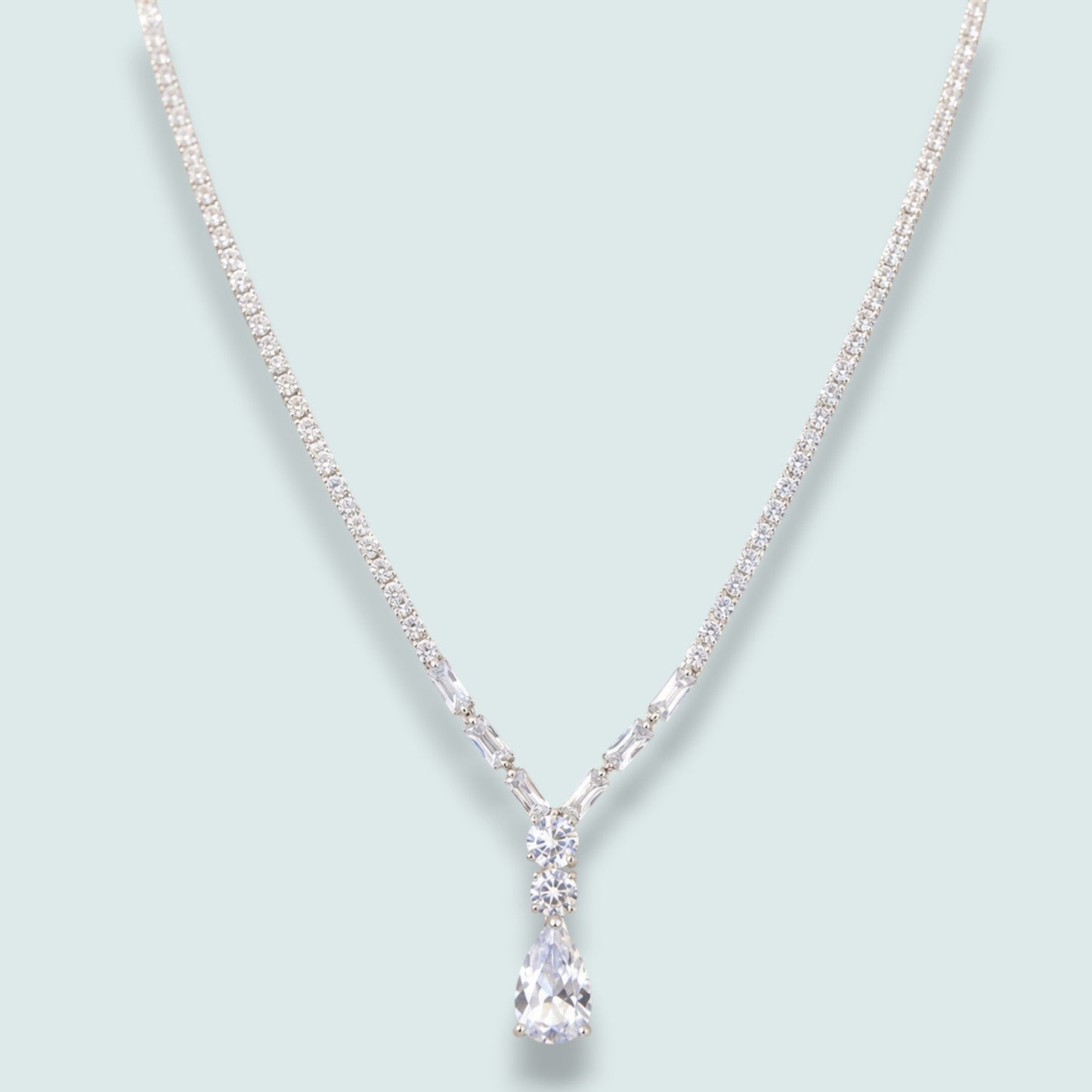 Audrey's - Crystal Radiance Teardrop Necklace