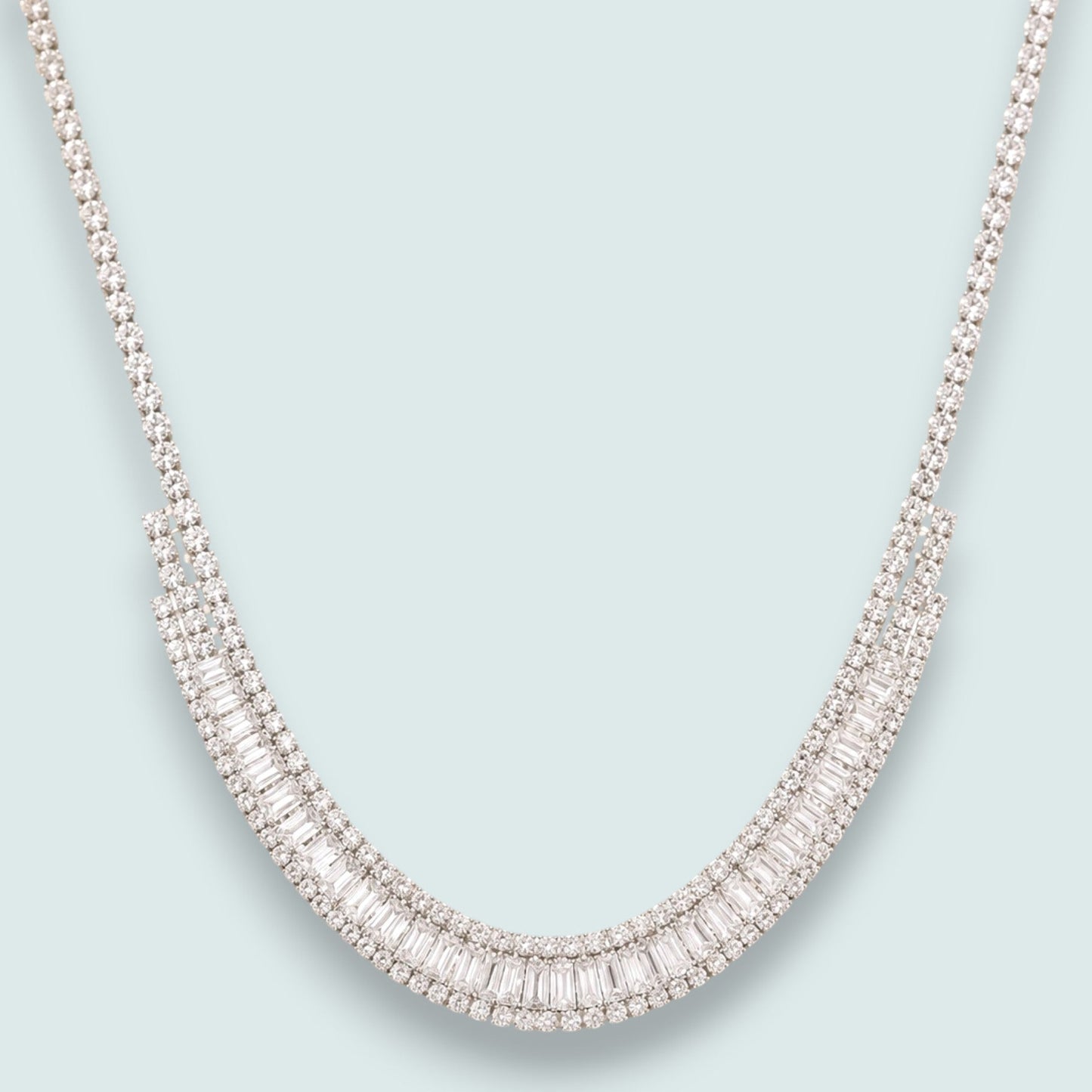 Audrey's - Crystal Elegance Statement Necklace