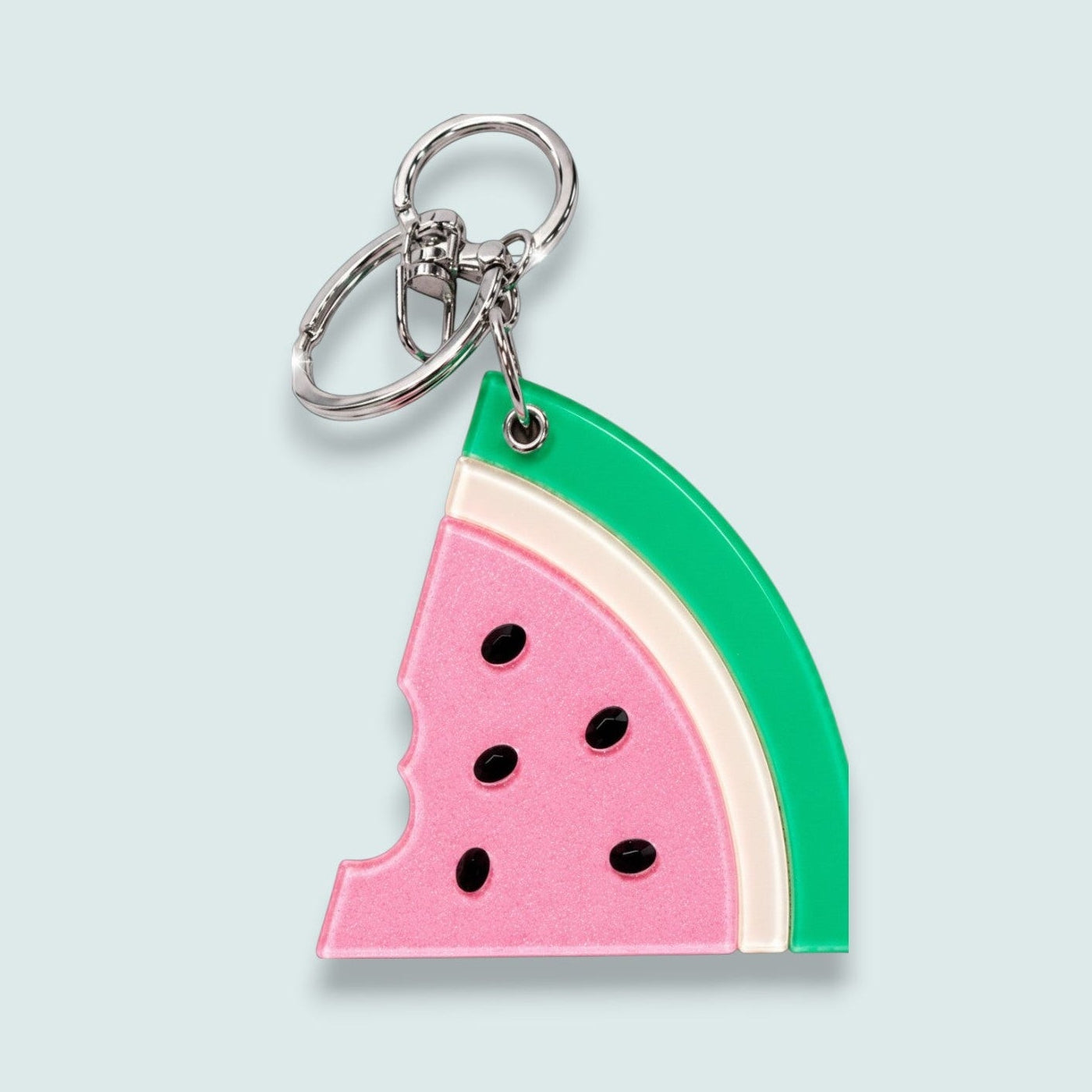 Caracol - Watermelon Slice Mirror Keychain
