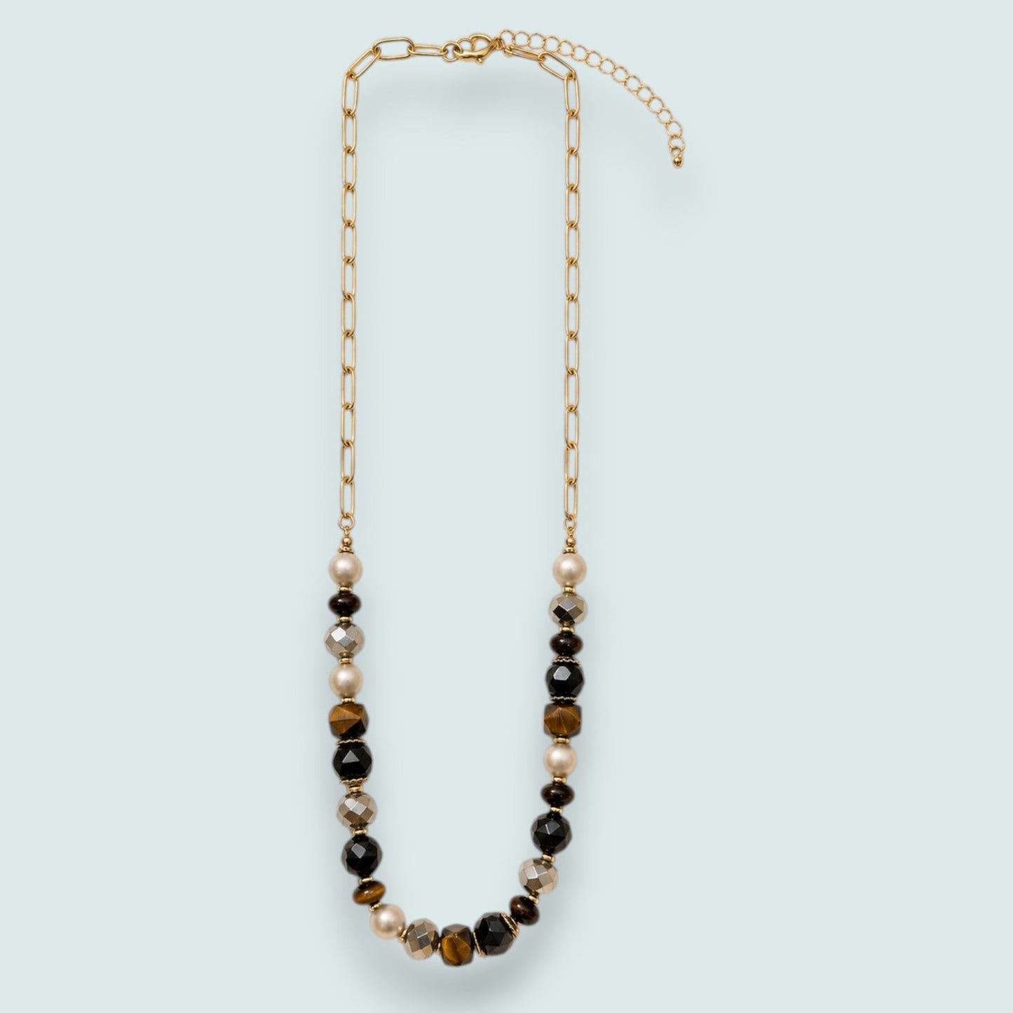 Audrey's - Golden Glow Beaded Necklace