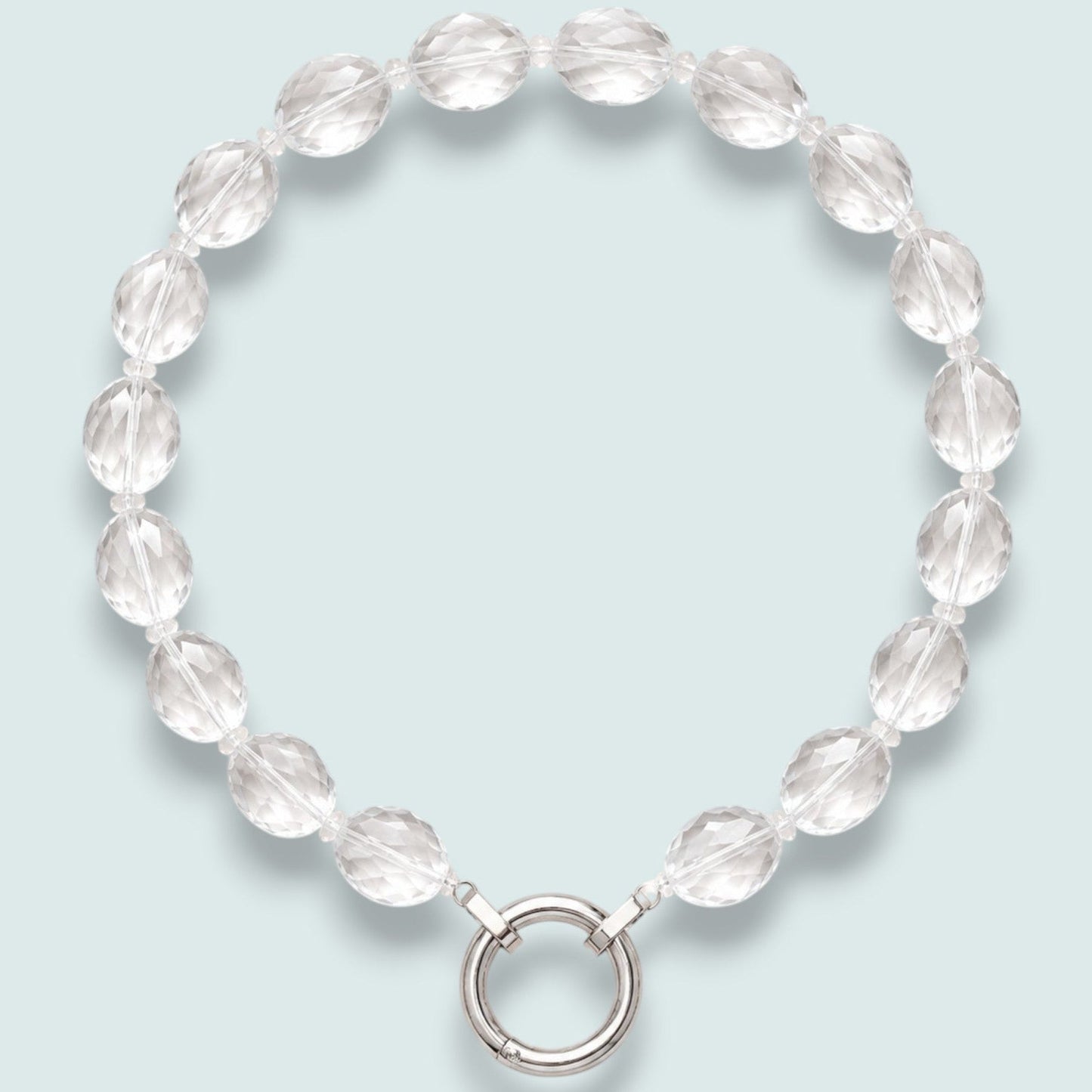Lofttan - Petite Neleigha Clear – Silver Necklace