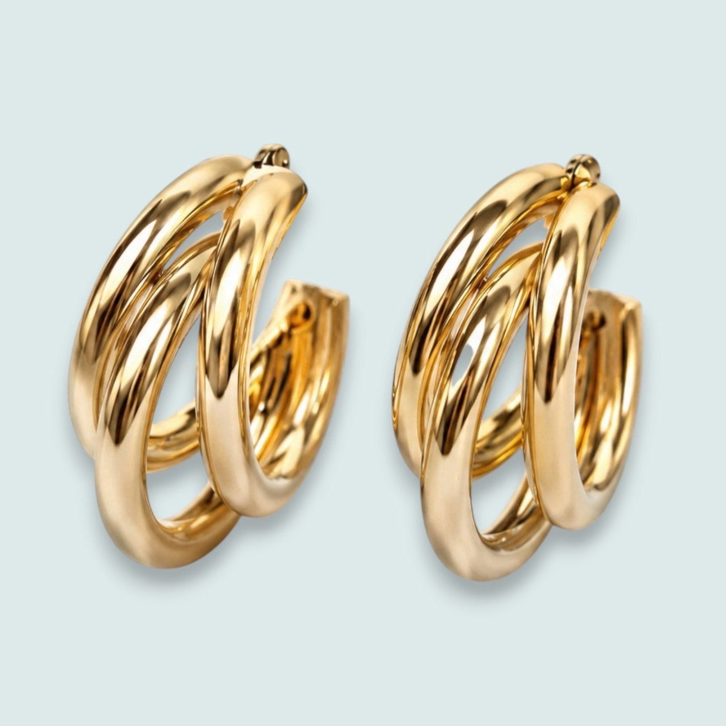 Audrey's - Triple Hoop Statement Earrings