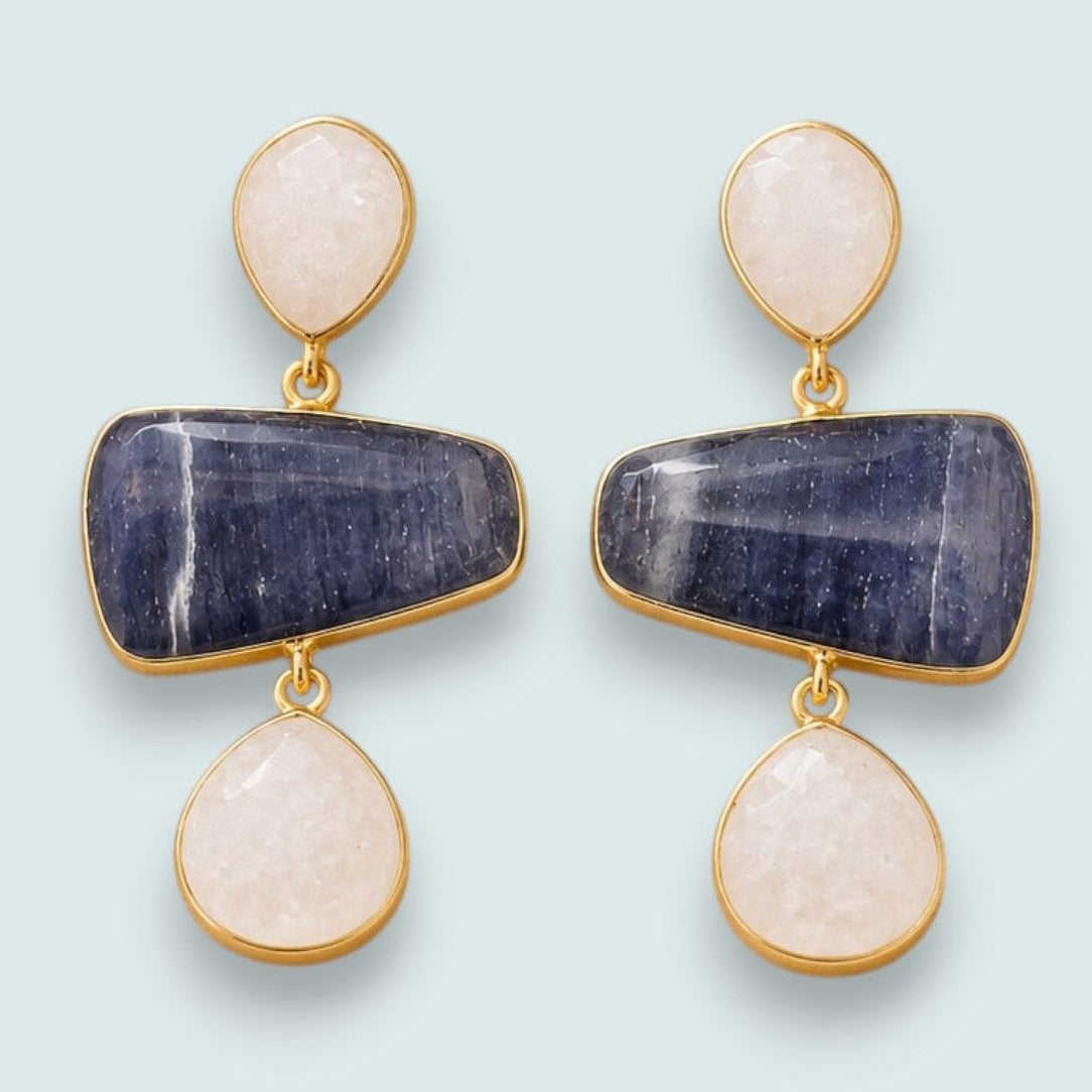 Audrey's - Midnight Stone Luxe Drop Earrings