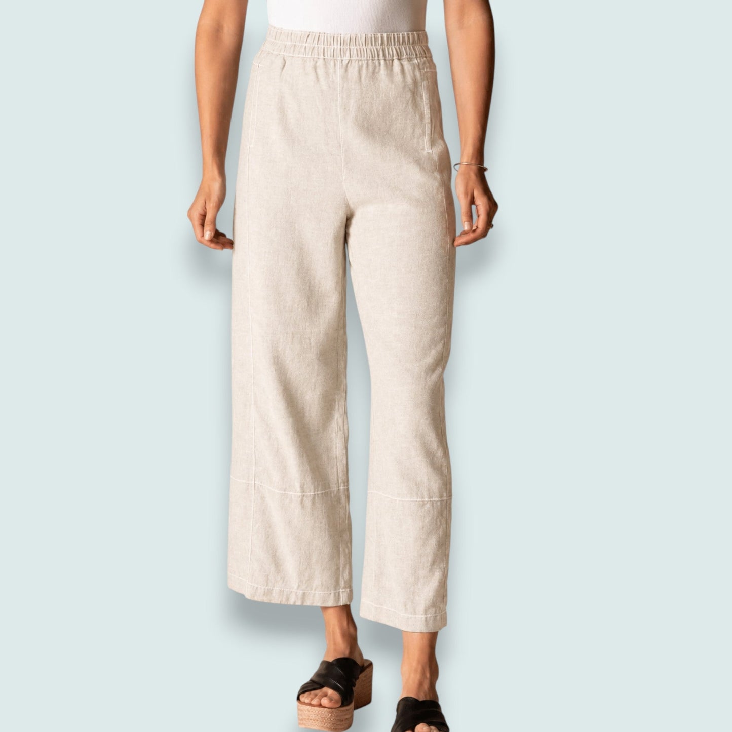 Habitat - Oatmeal Ease Linen Pant