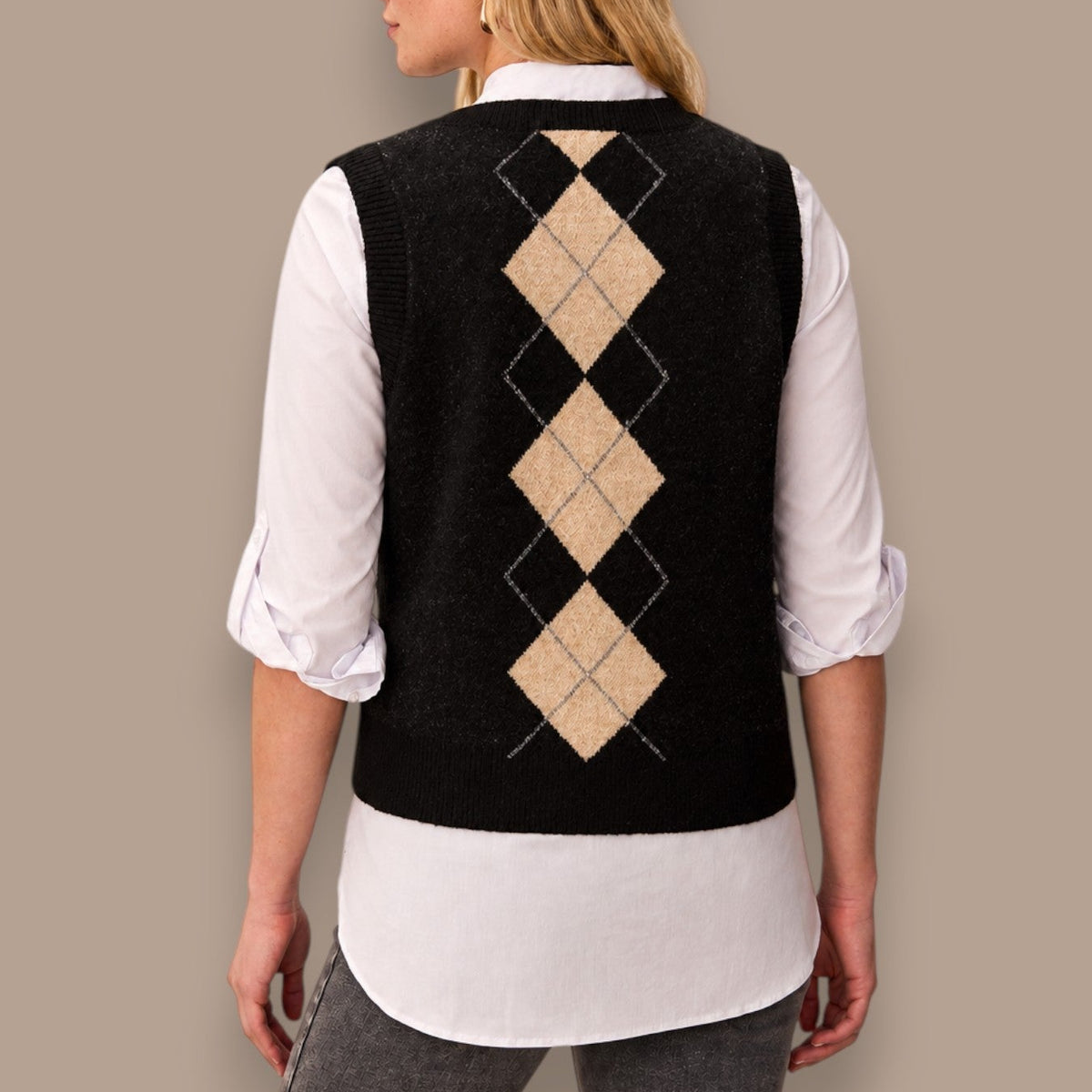 Tribal - Argyle Sweater Vest