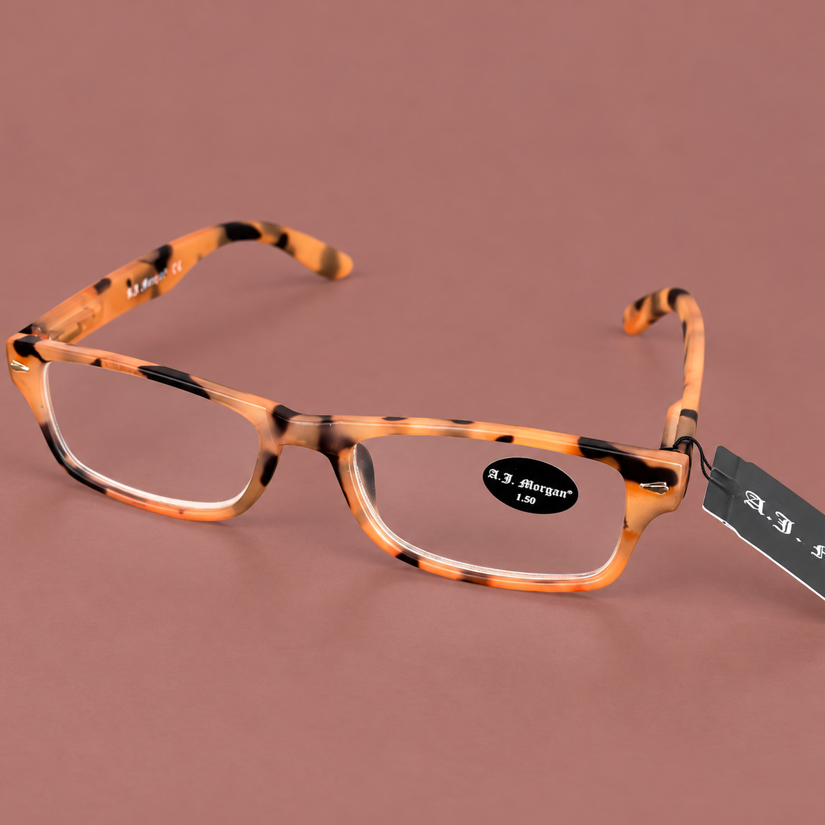 A.J. Morgan - Printed Rectangle Reading Glasses