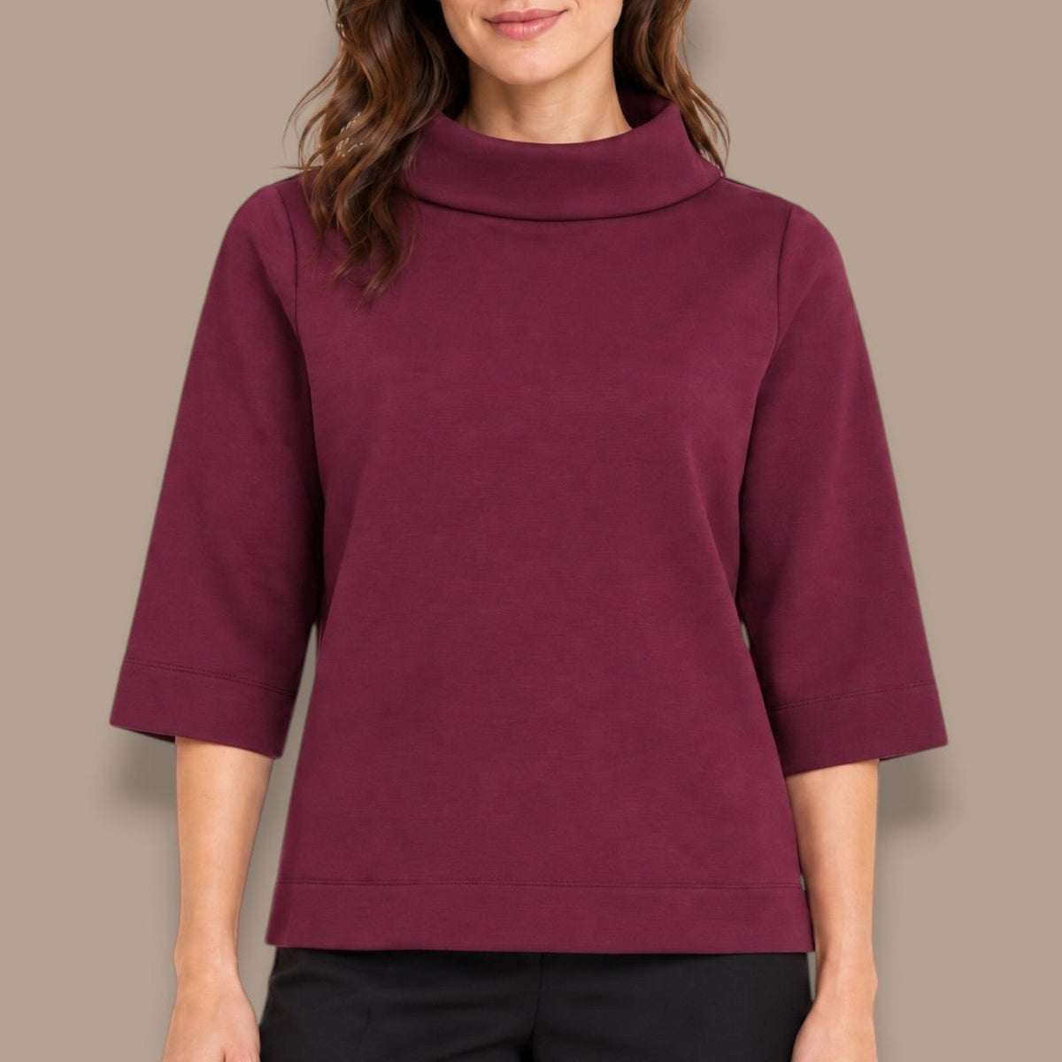 Sunday - Relaxed Three-Quarter Sleeve Top