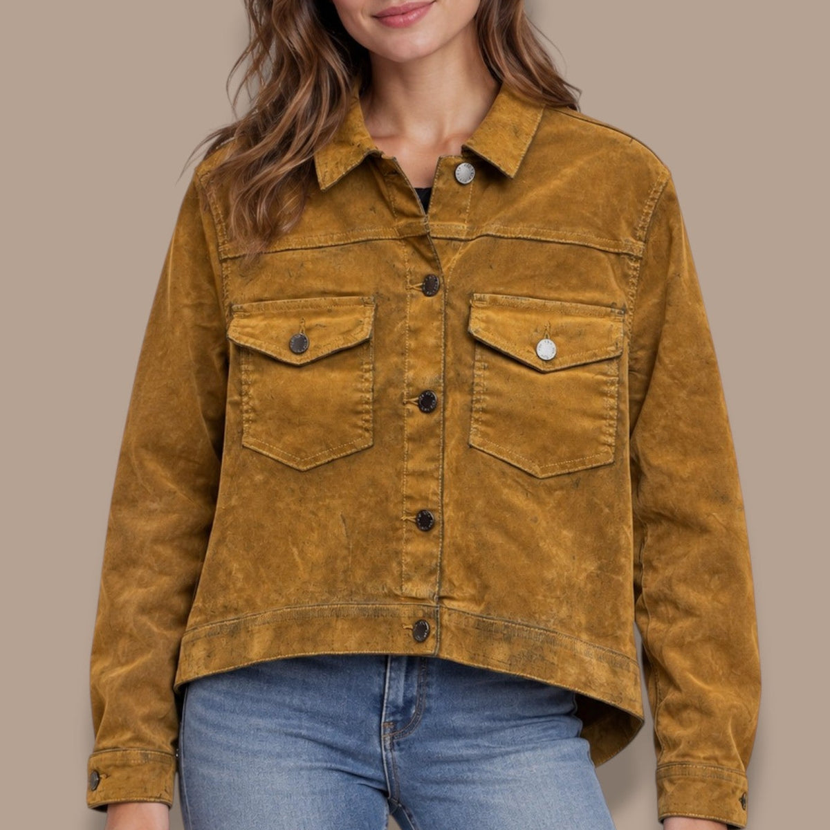 FDJ - Vintage Wash Cropped Jacket