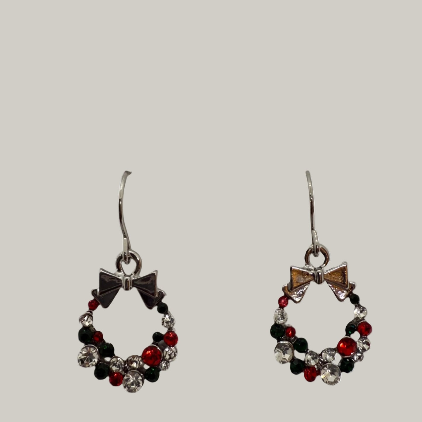 Audrey's - Christmas Bow Wreath Earrings