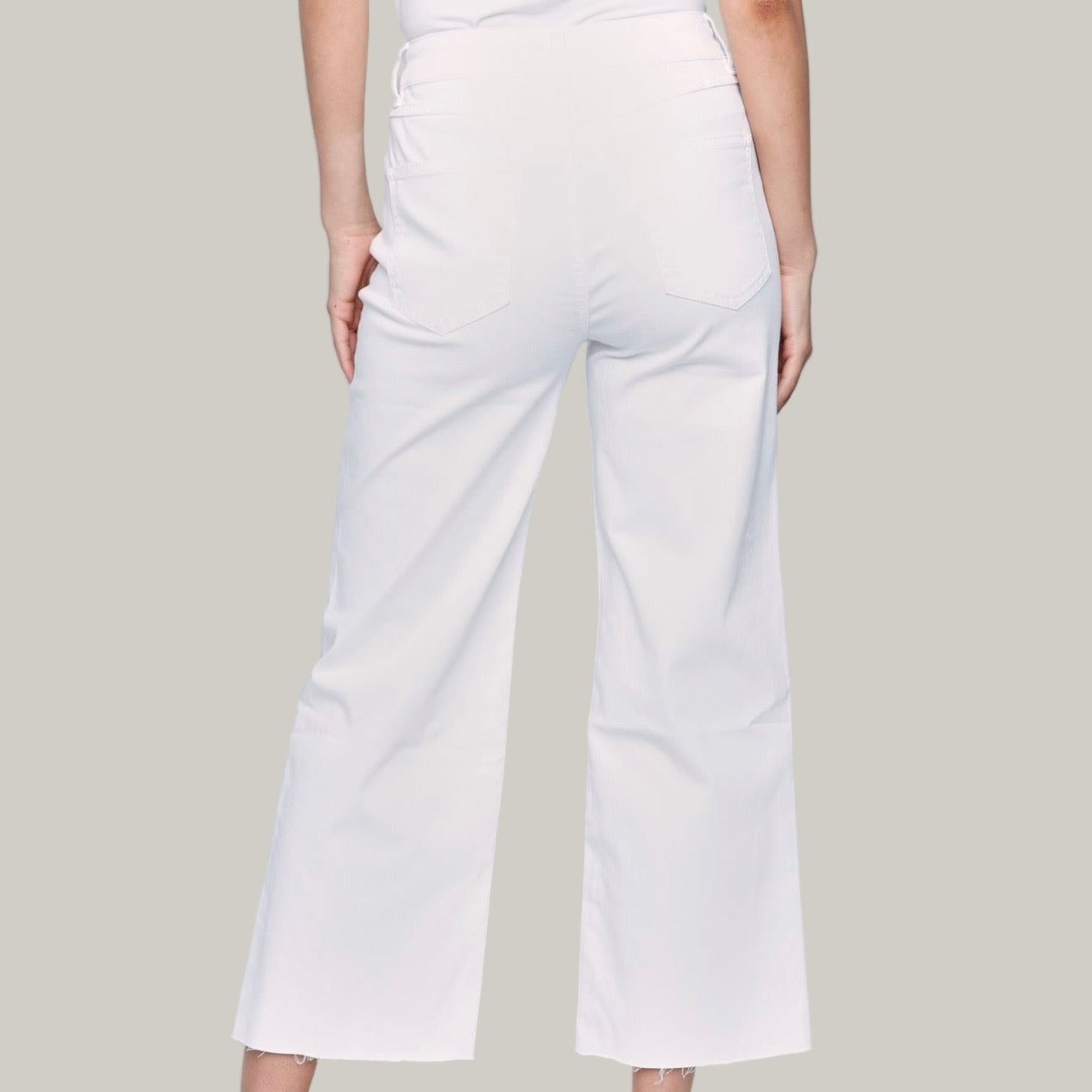 Charlie B - Flared Pants With Raw Edge