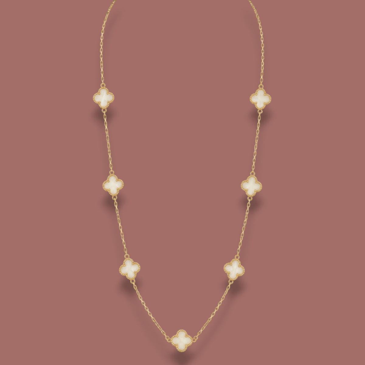Merx - Clover Station Long Necklace