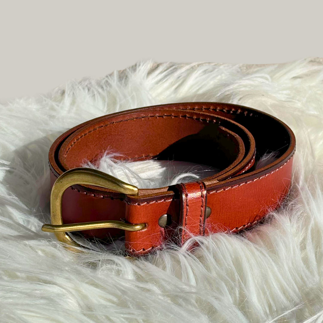 Armoir - Duel-Toned Stitch Leather Belt