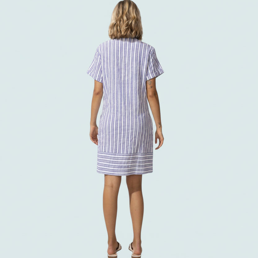 Escape - Seaside Stripe Shirt Dress