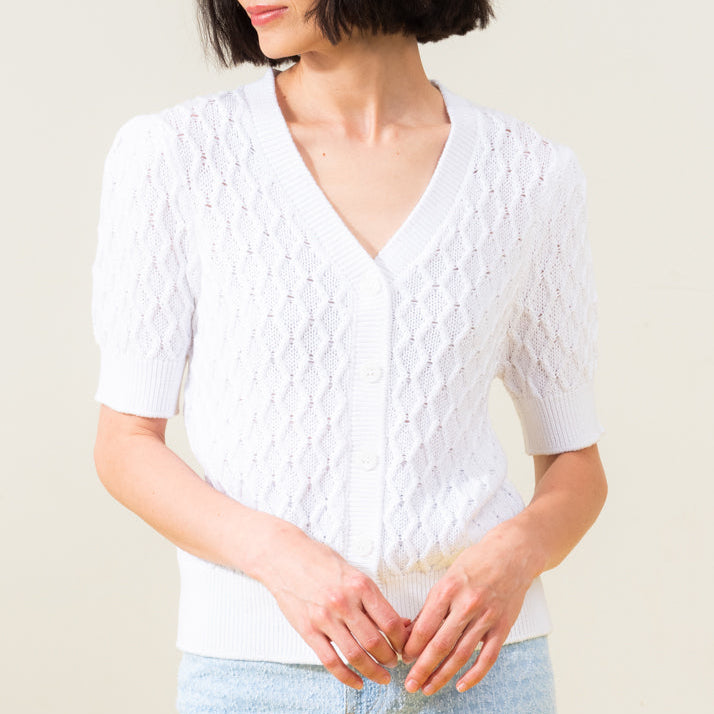 Elena Wang - Short Sleeve Cardigan