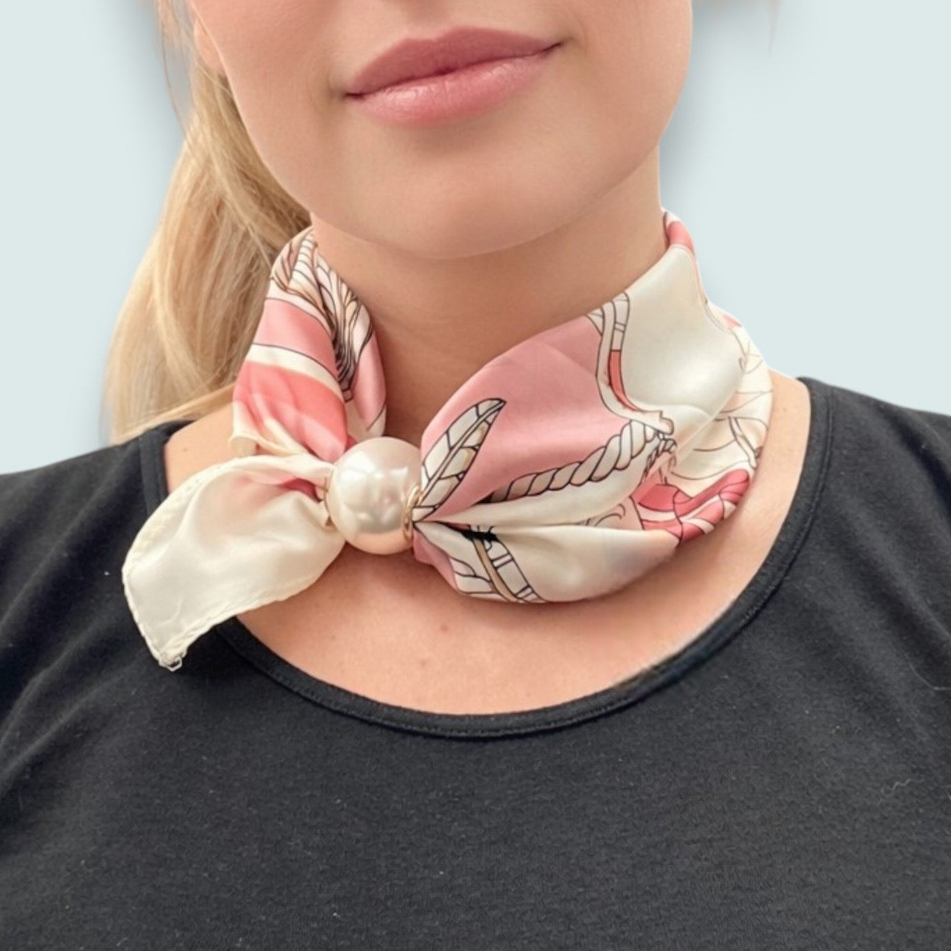 Red Coral - Nautical Neck Scarf