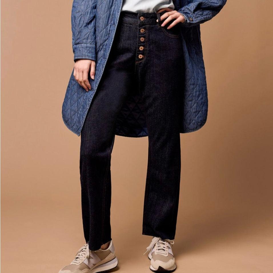 Tribal - Blue Thread Brooke Hugging Straight Jeans