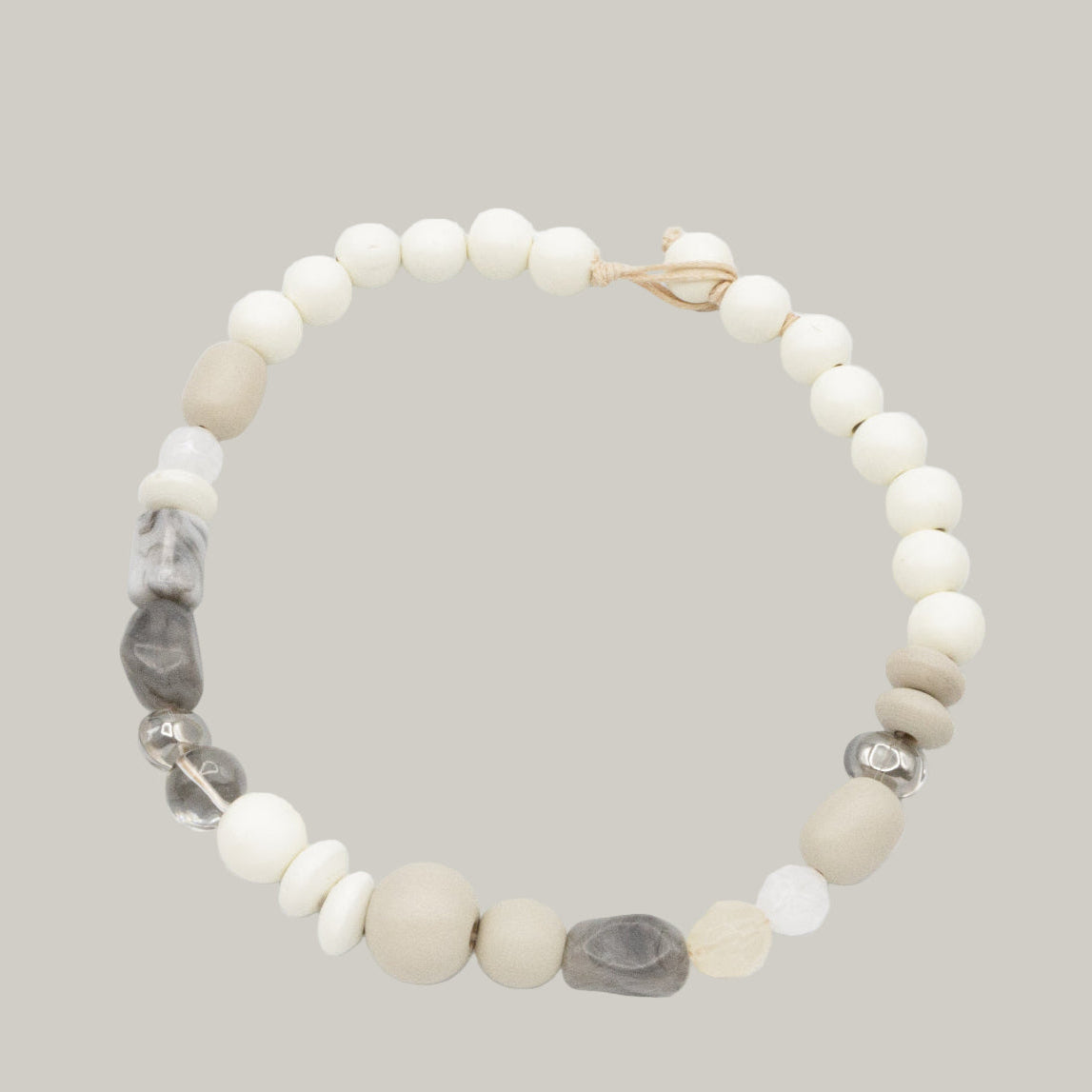 Audrey's - Glass & Wood Bead Necklace