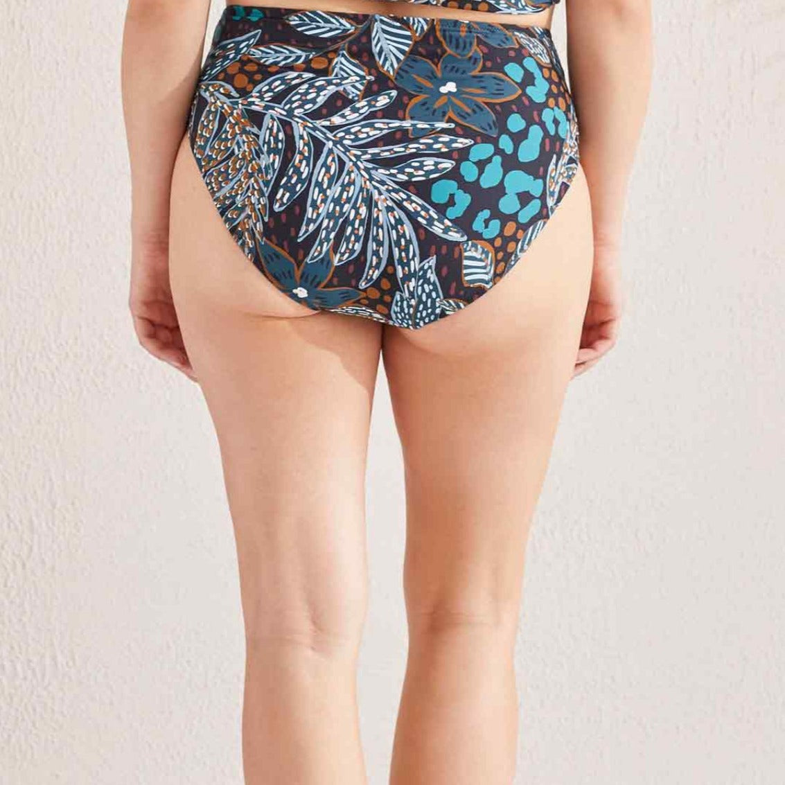 Tribal - Reversible High Waist Bikini Bottom