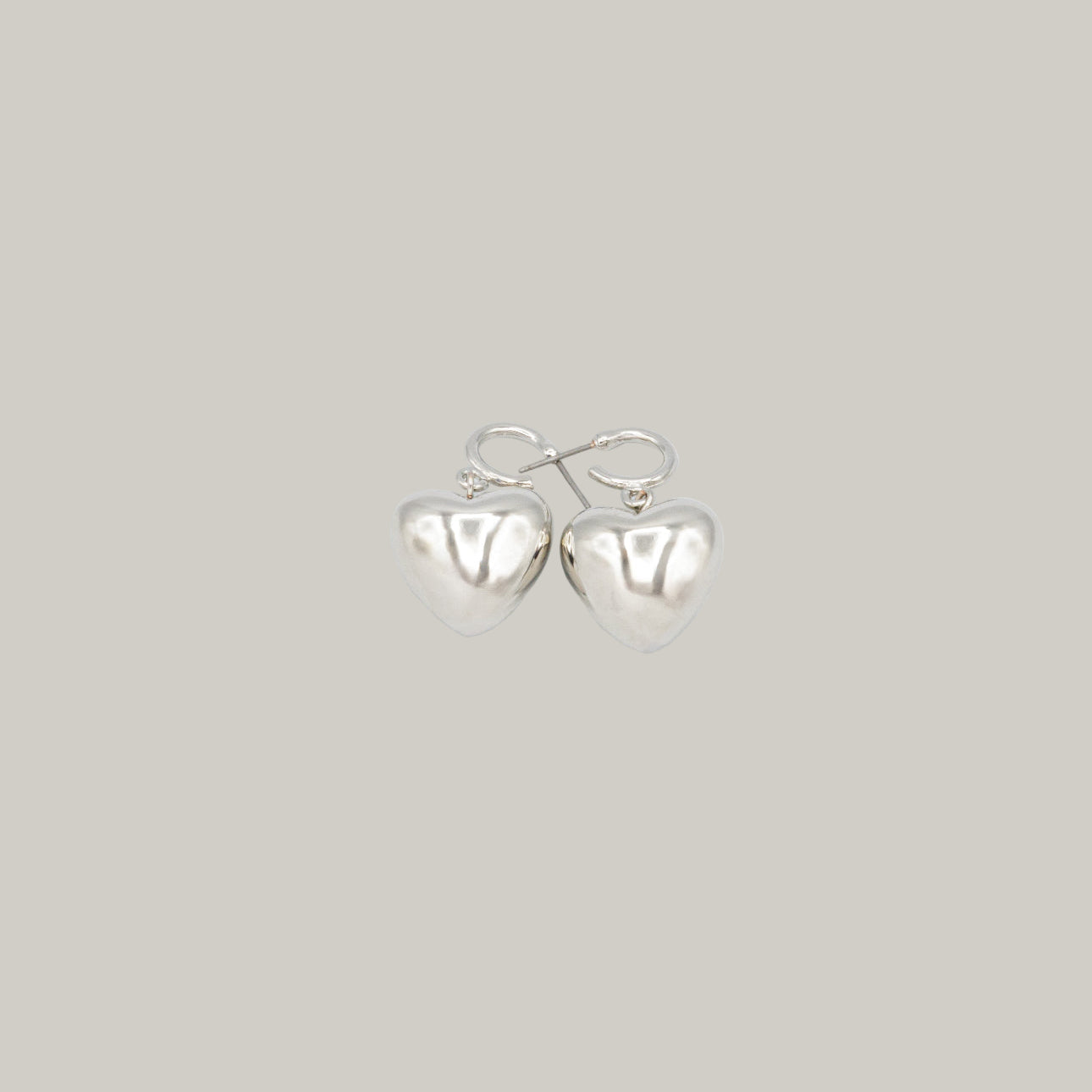 Audrey's - Small Hearts on Hoops Earrings