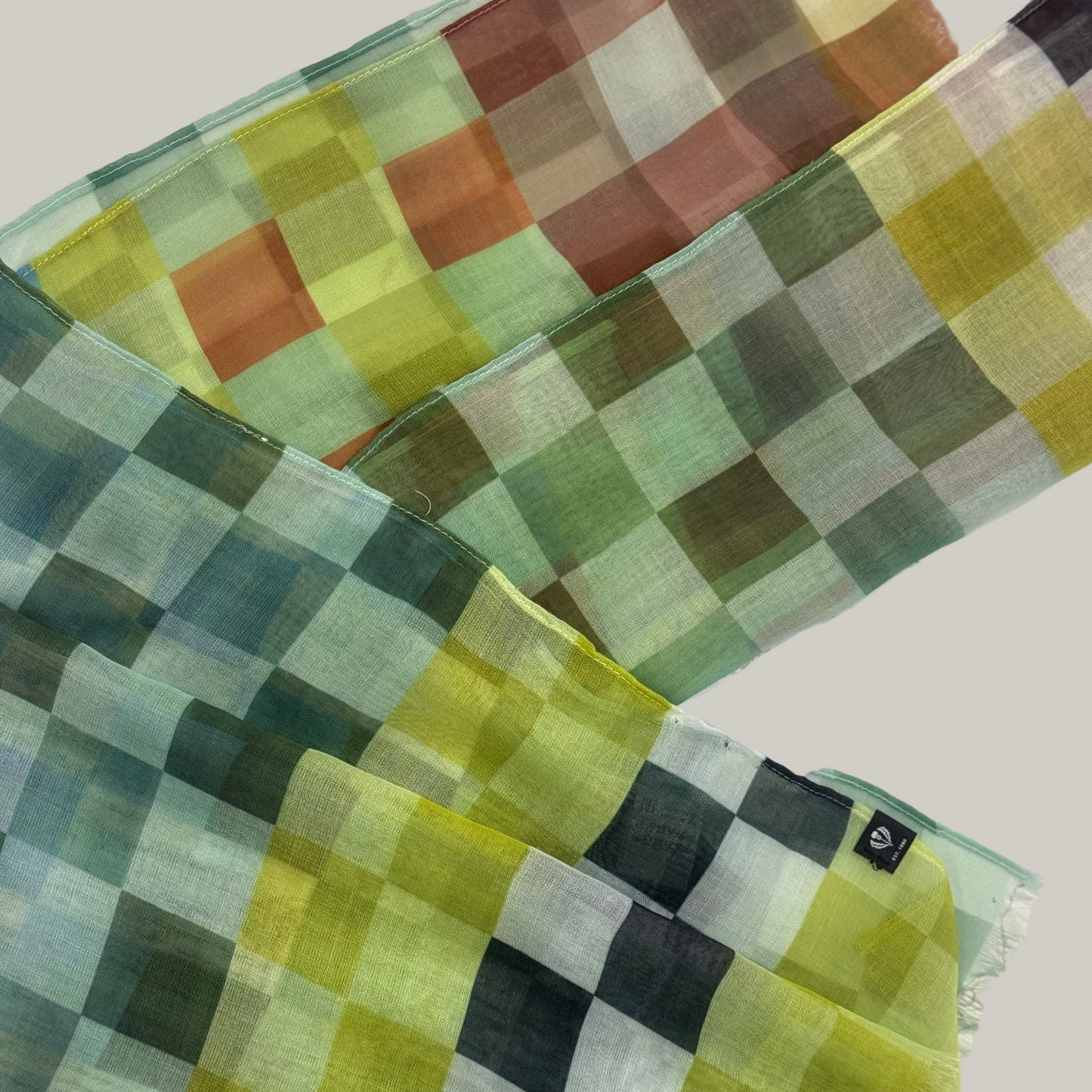 Fraas - Optic Checks Oblong Scarf