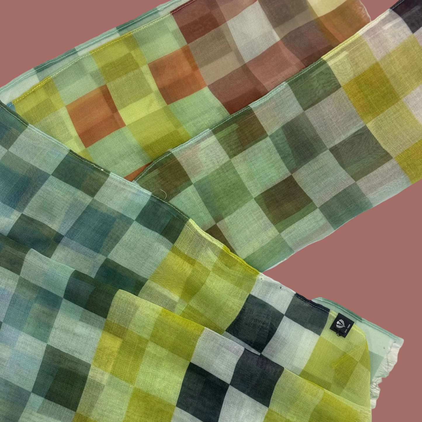 Fraas - Optic Checks Oblong Scarf