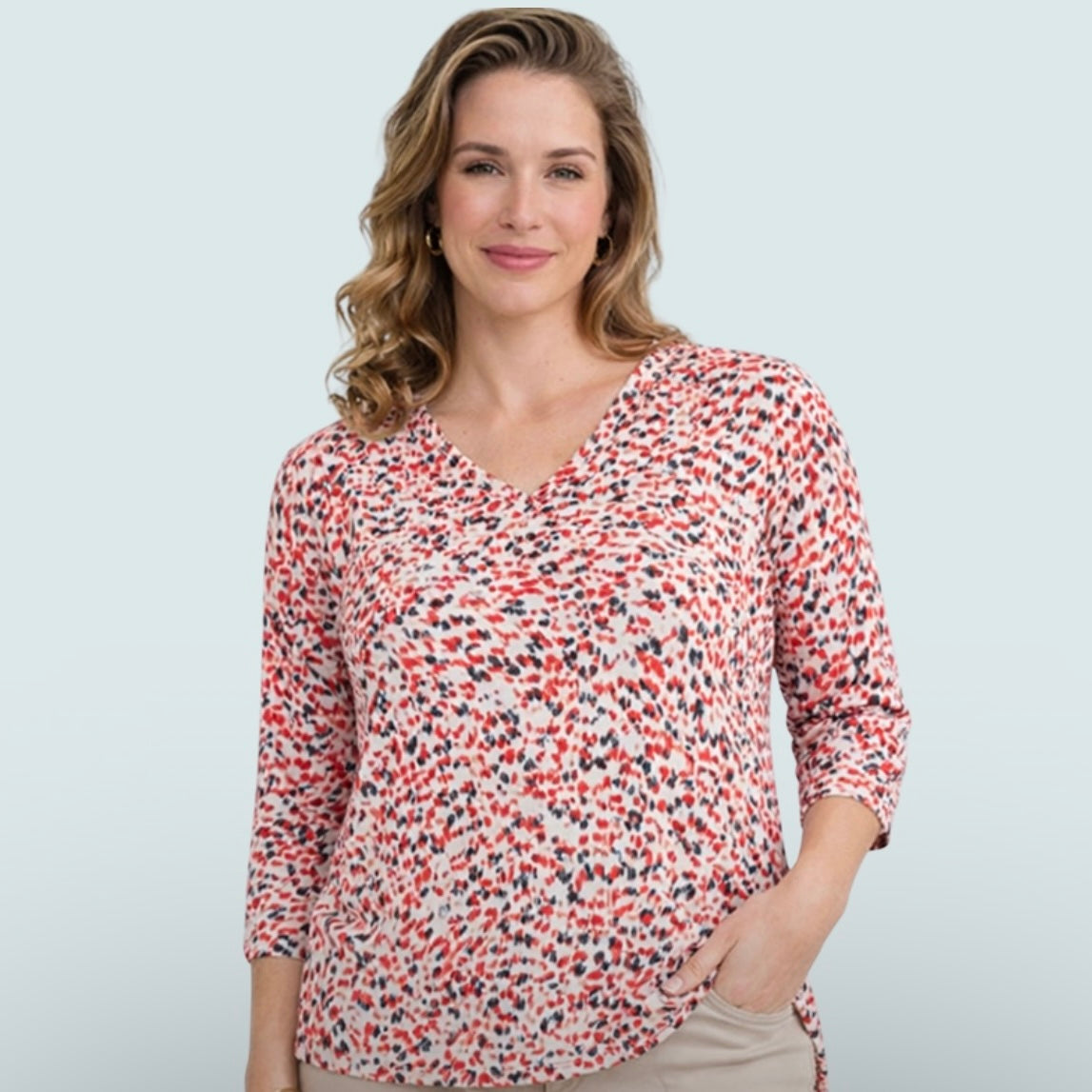 Sunday - Mini Ikat Print Top