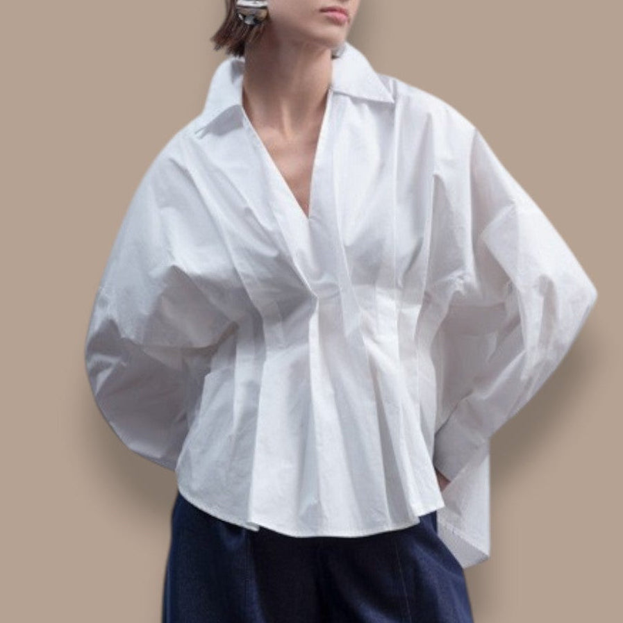 Haako - Pleated Waist Statement Blouse