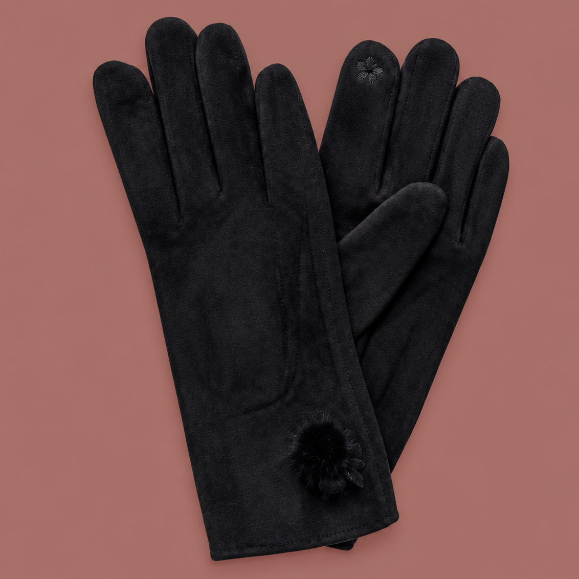 Audrey's -Single Mini Pompom Gloves