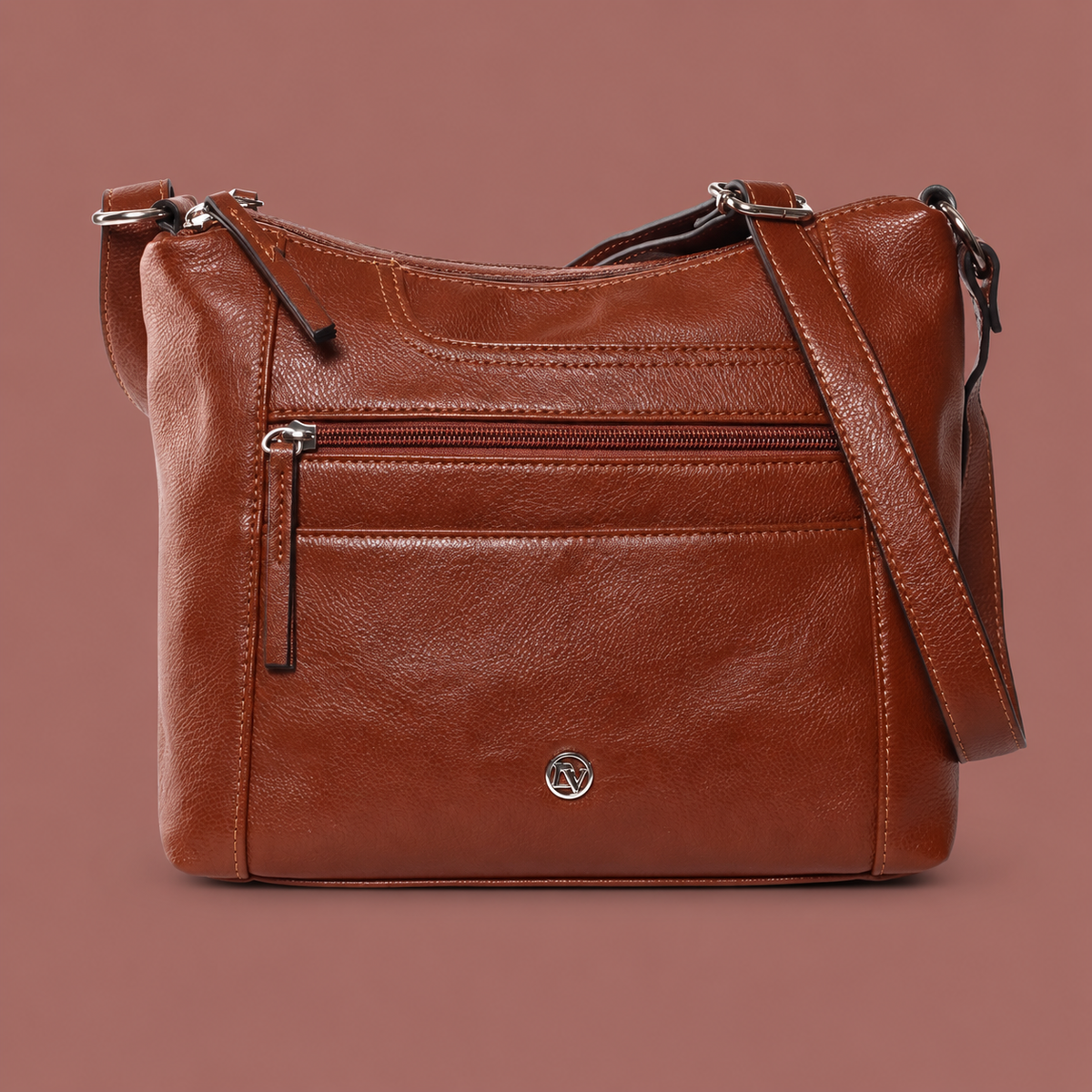 La Diva - Classic Crossbody with Zip Pockets