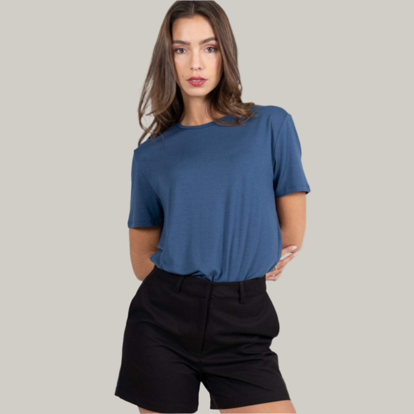 C'est Moi - High-Low Short Sleeve Top