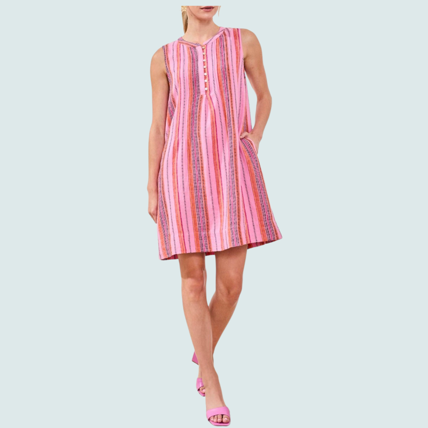 Tribal - Sleeveless V-Neck Dress
