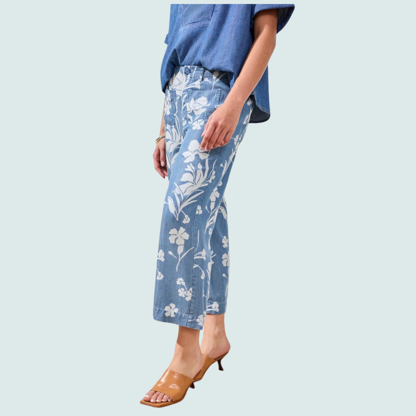 Tribal - Floral Printed Ankle Pant