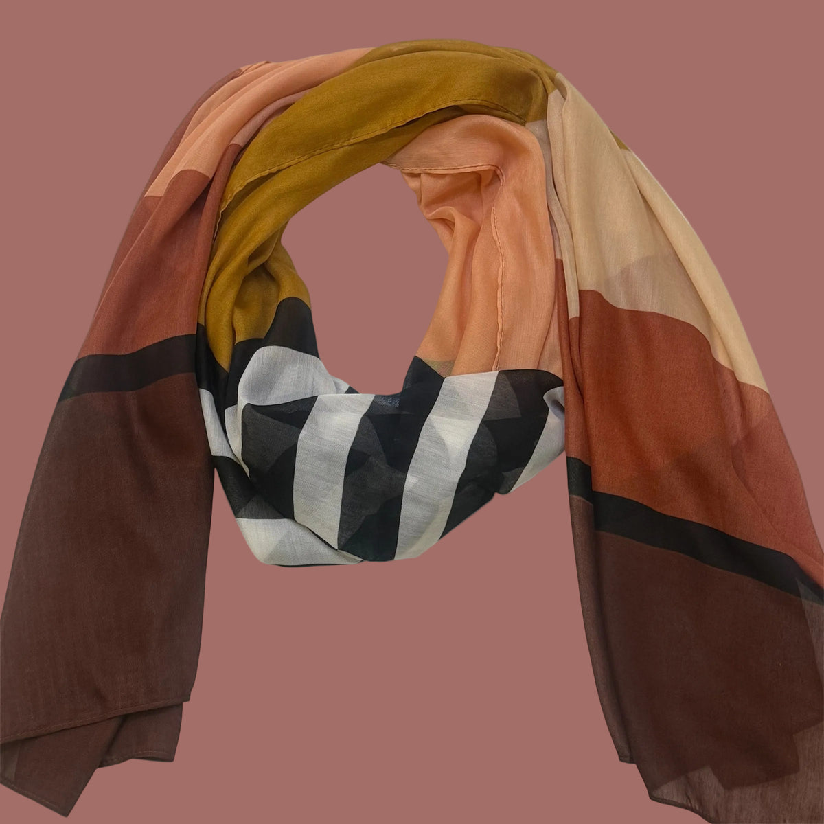 Fraas - Stripe Pattern Scarf