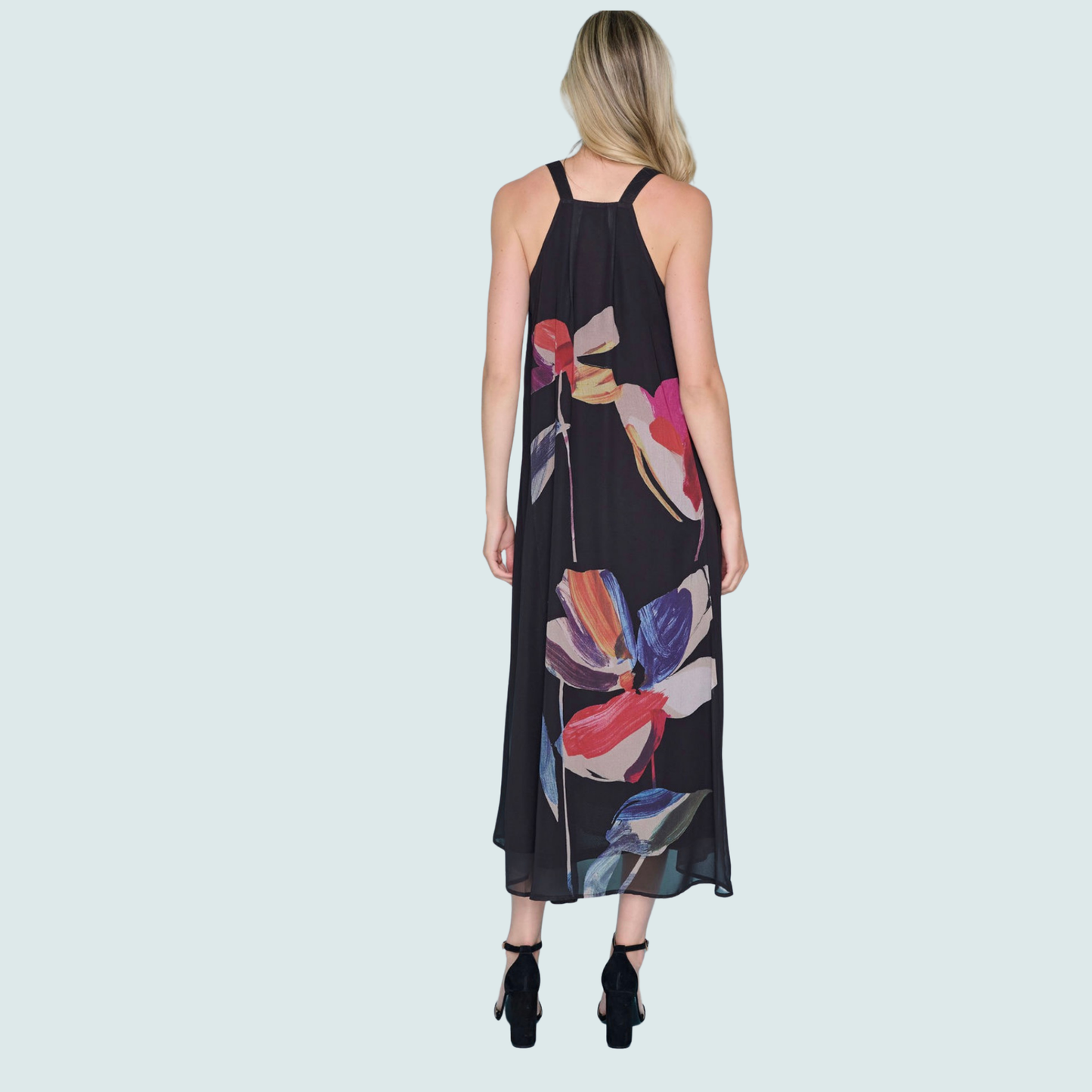 Picadilly - Sleeveless Flared Long Dress