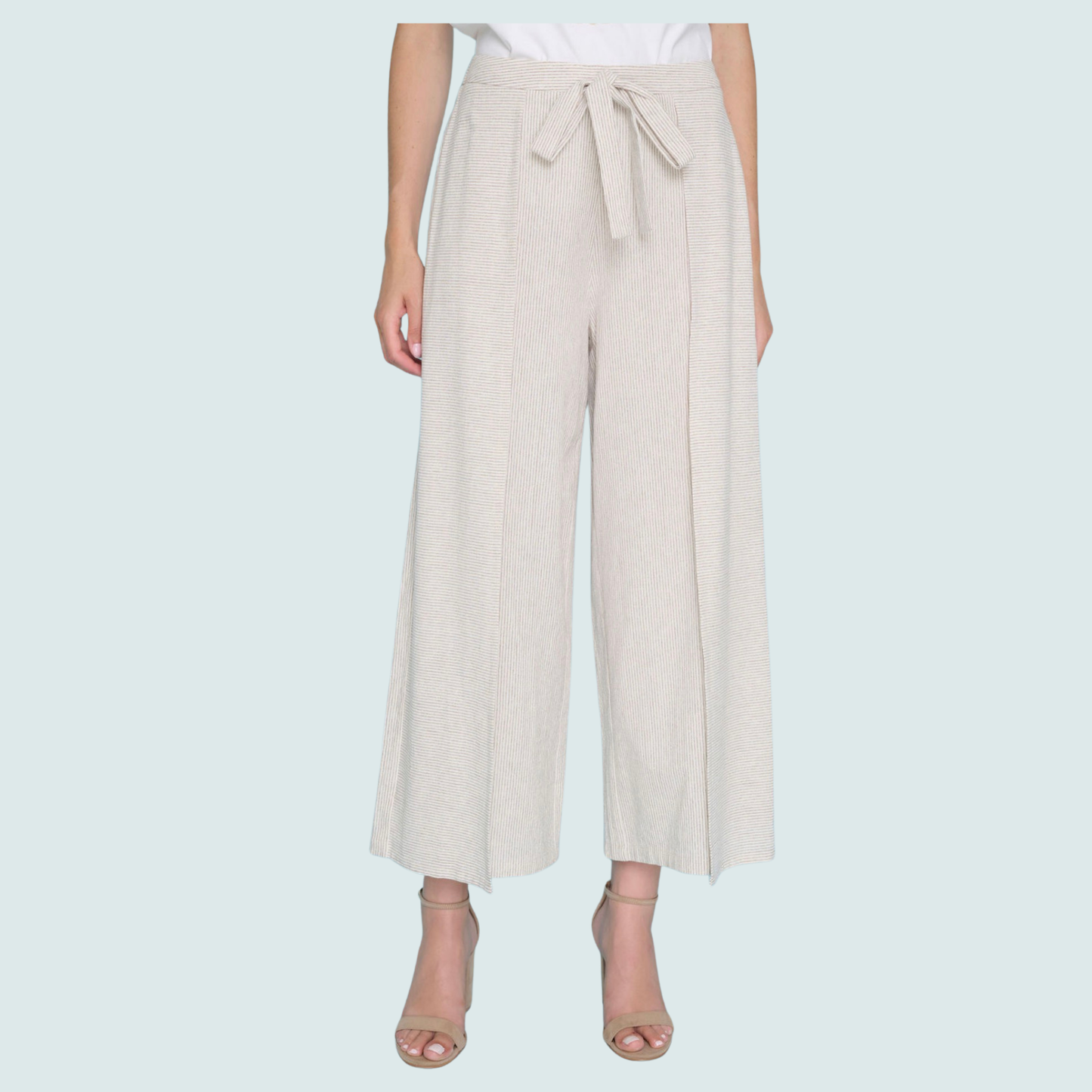 Picadilly - Wide Leg Striped Cropped Pant