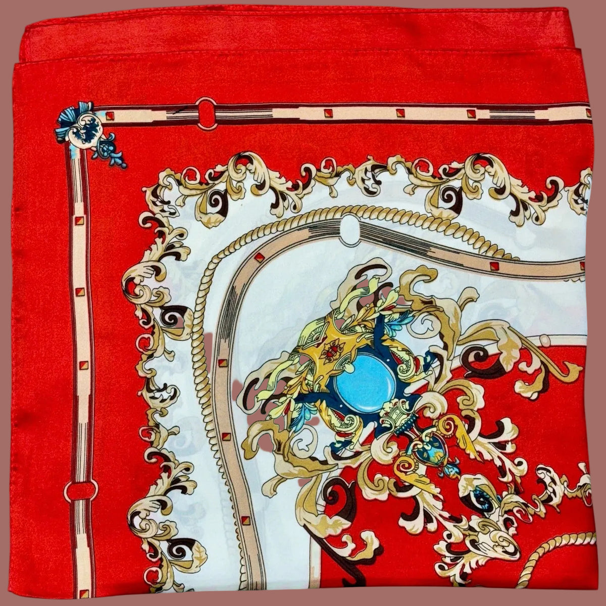 Audrey's - Regal Red Baroque Scarf