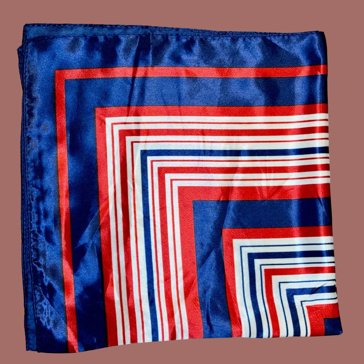 Audrey's - Red, White & Blue Striped Scarf