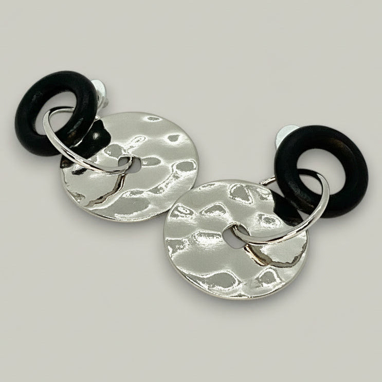 Merx - Modern Eclipse Hoop Earrings